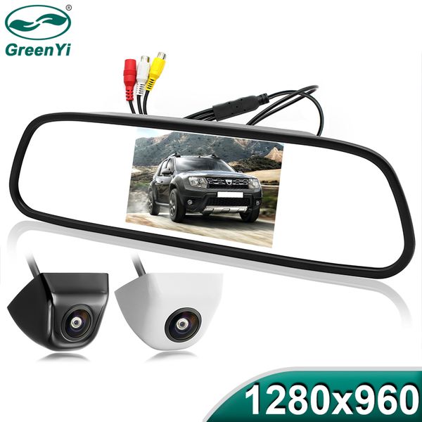 

greenyi 5 дюймов ahd монитор зеркала автомобиля 1280 * 960 high definition автомобиля резервного камера заднего 170 градусов starlight ночно