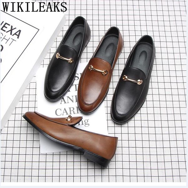 

coiffeur loafers men dress shoes leather wedding shoes men classic elegant zapatos de hombre de vestir formal ayakkabi, Black