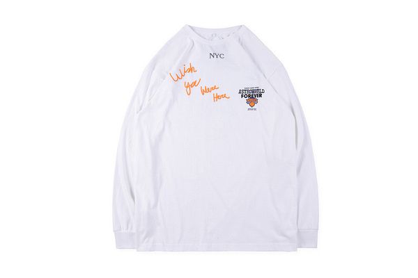 

brand astroworld print mens designer tshirts fashion travis scott letter print mens tees casual males clothing, White;black