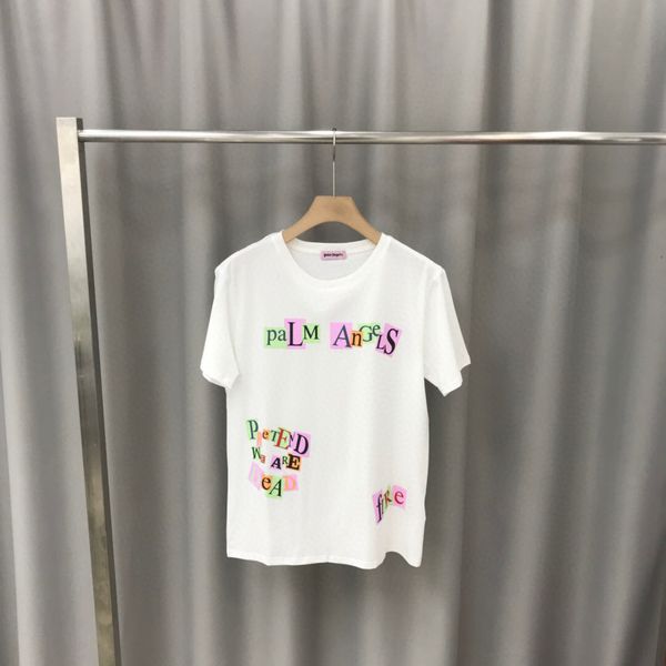 

2020spring summer t-shirt black white round neck short sleeve designer men's fashion casual women's t-shirt size s ~ xxl