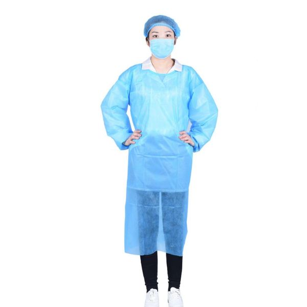 

waterproof isolation clothes sms knits cuff reverse frenulum protective clothing antistaic disposable surgical gowns 7tw e1