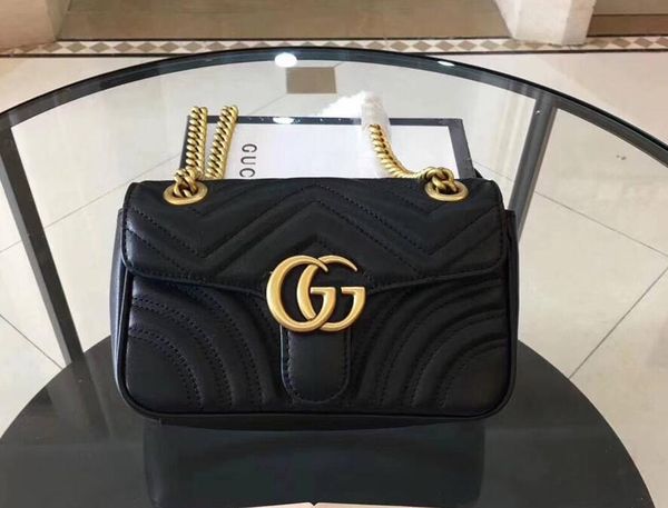 

Женская сумка GG Marmont стеганая сумка через плечо 443497