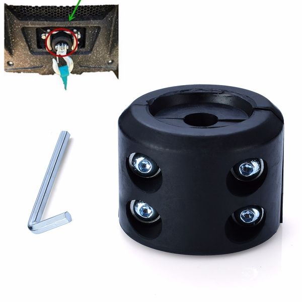 

black motor rubber winch screwdriver cushion accessories atv utv winch cable hook mount sser set