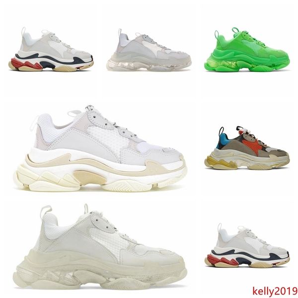 

skateboard sports shoes skateboard sports shoes triple s fashion designer shoes for men women clear sole neon green bla