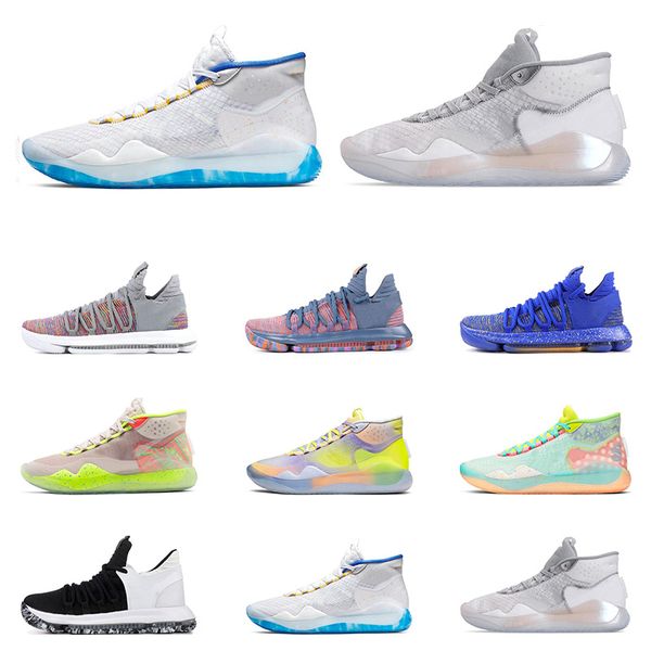 

2019 новый kd 10 12 мужская баскетбольная обувь черный белый финал университет красные воины главная eybl 90s kid все тренеры спортивные кро