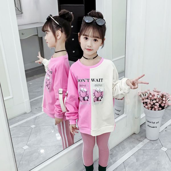 

jmffy girls long sleeve shirts children shirt baby girl cotton blouses 2019 girls autumn winter clothing outwear 4-15t kids, White;black