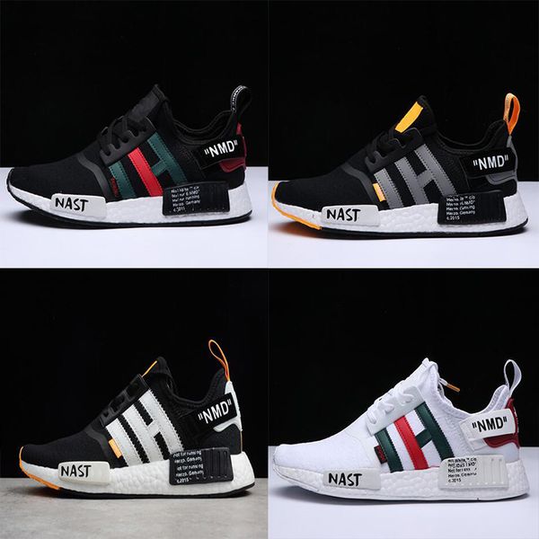 

2019 Классический NMD R1 Primeknit Тройной черный Белый NMDS дизайнер Кроссовки Для Мужчин Ж