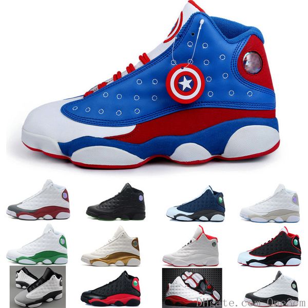 

j13 white blue yellow for xiii men s basketball shoes 13s sport sneaker