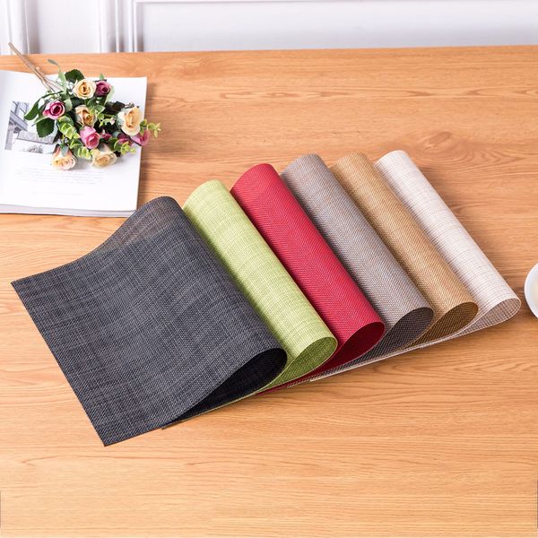 

5pcs placemats heat resistant dining table place mats anti-skid table mats waterproof pad slip-resistant pad