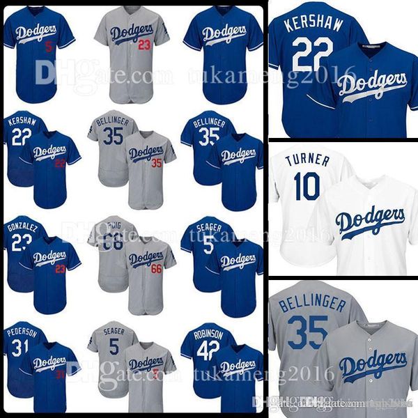 

Los Angeles 22 Clayton Kershaw Dodgers Jersey 5 Corey Seager 35 Cody Bellinger 66 Yasiel Puig 10 Justin Turner 3 Chris Taylor 31 Pederson