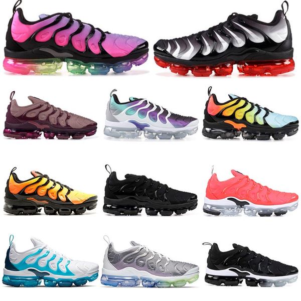 

2019 tn plus mens womens designer sneakers trainers smokey mauve triple white black yellow megatron gym red betrue sports trainers size 5-11, White;red