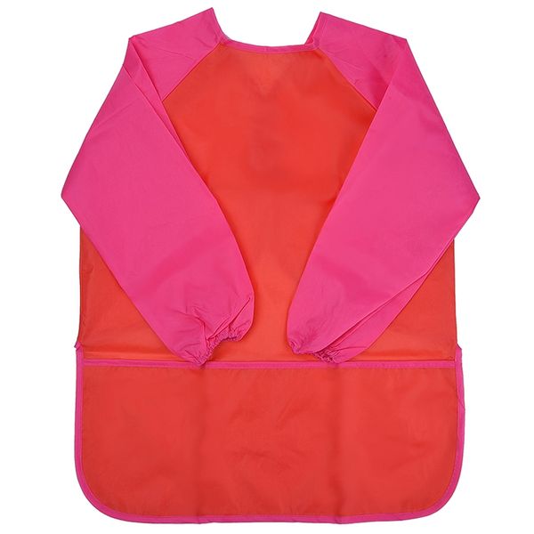 

long sleeve children's art smock, waterproof painting apron (red