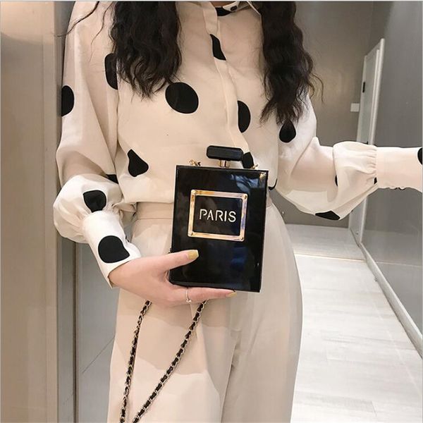 

горячая прозрачная сумка женщин акриловые женщины повседневная черная бутылка сумки кошелек париж партии туалетных свадьба вечерние клатчи