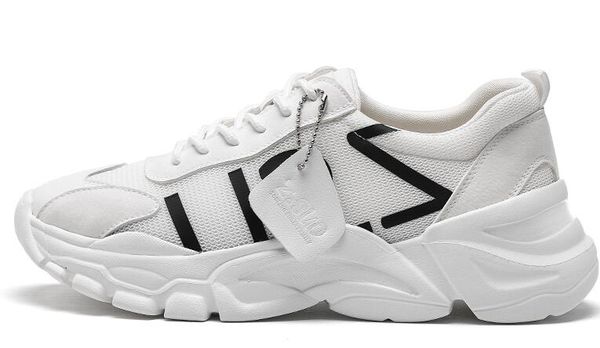 

2020 мужская мода мужская повседневная обувь черный серый желтый цвет спортивные случайные кроссовки размер 40 до 45, Black