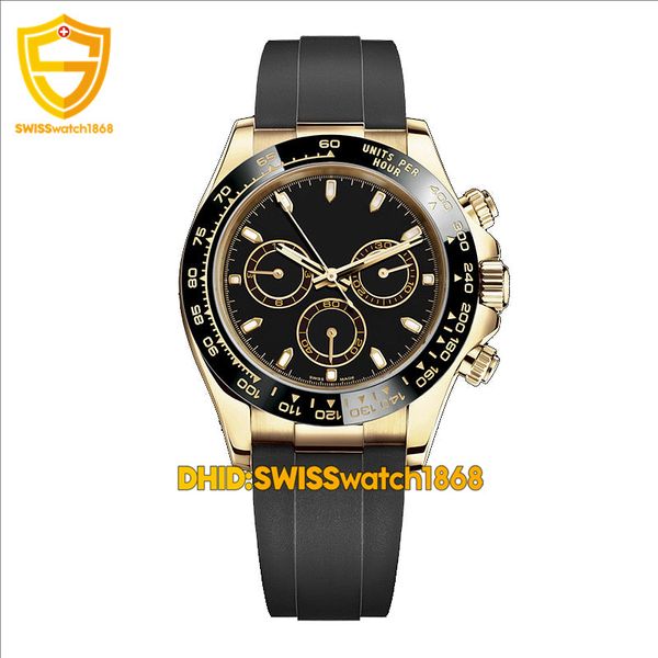 

12 style luxury watch men 116518 116519 ceramic bezel mechanical automatic watch oysterflex rubber strap designer watches no chronograph, Slivery;brown