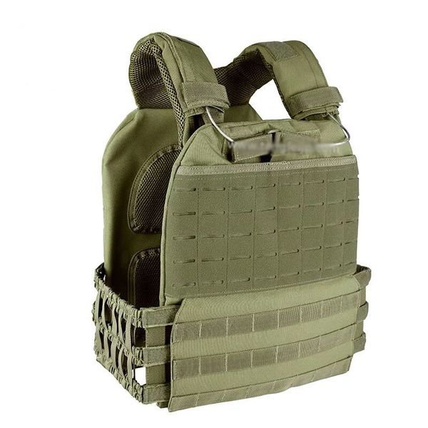 

tactical adjustable vest army airsoft molle waistcoat combat assault plate carrier vest hunting protect outdoor equipment, Black;green