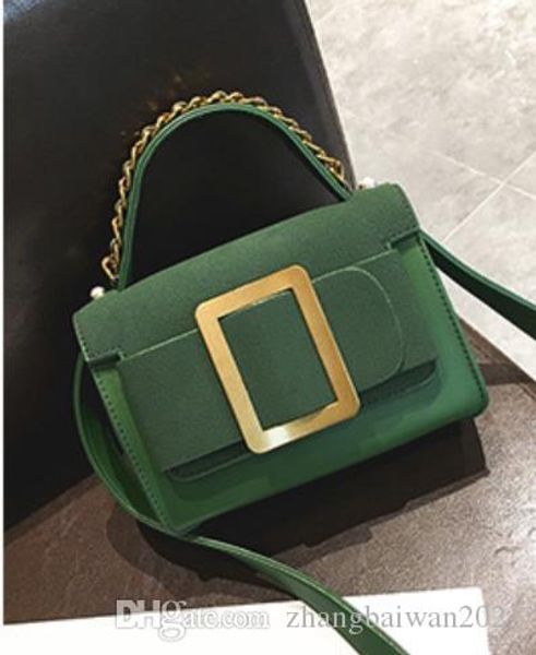 

2019 лето новый женский легкий ретро сумка повседневная дикая маленькая квадратная сумка женская портативная сумка-мессенджер зеленый