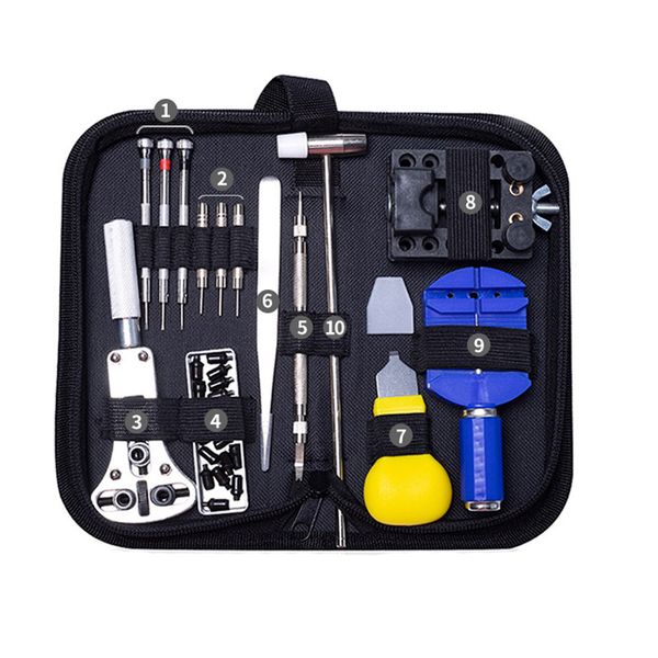 

31pcs professional watchmaker tools watch case holder tools set clock repair tool kit wrist watch opener link pin remover set
