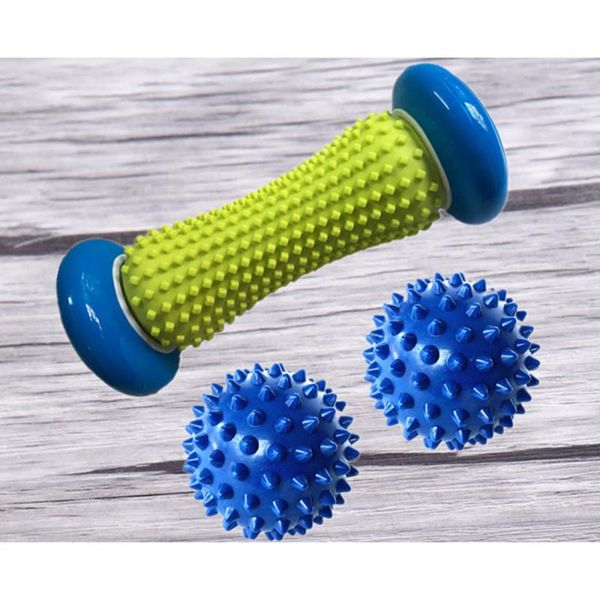 

foot reflexology three-piece muscle relaxation siamese fascia ball hedgehog yoga foot acupoint shoulder neck menstrual