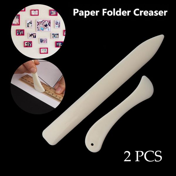 

2pcs 2style имитация bone бумаги папка биговки край кожа scoring карты создание craft управление снабжения швейные инструменты аксессуары ec, Black