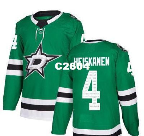 

real men real full embroidery 2017-18 new season dallas stars jersey #4 miro heiskanen hockey jersey or custom any name or number jersey, Black;red