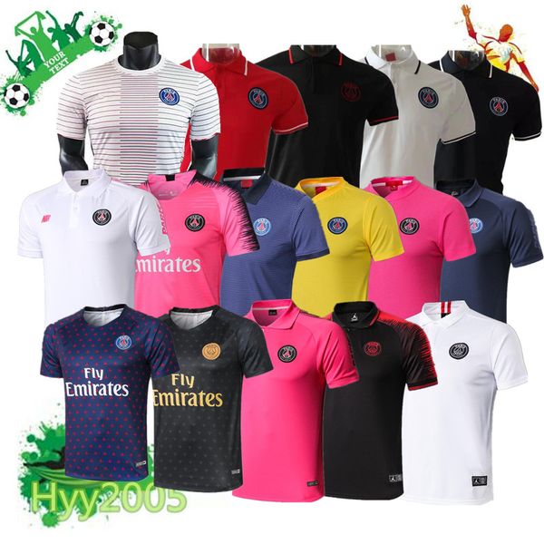 

Optimum quality 2018 2019 p g hirt mbappe occer training hirt polo 18 19 pari hort leeve football polo training hirt, Black;yellow