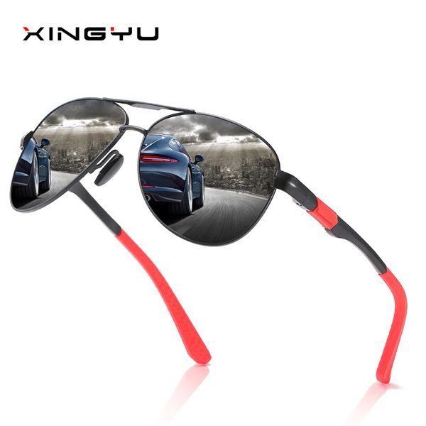 

xingyu polarized men sunglasses brand design pilot style driving fishing male men's sun glasses eyewear eyeglasses mirror uv400, White;black