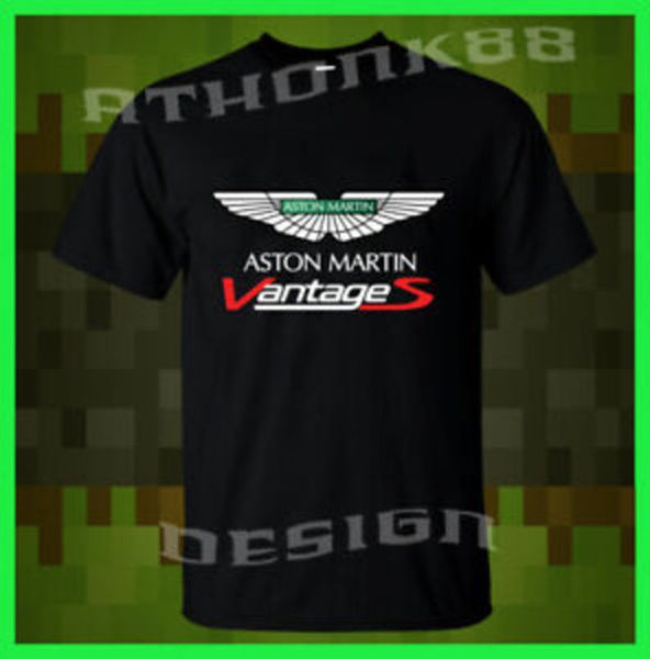 

mens designer t shirt aston martin vantage am racing car t-shirt brand t12dxb3, White;black