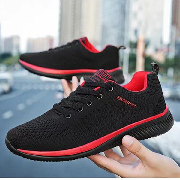 

upuper breathable man running shoes sneakers men lace-up sports shoes for male sneakers outdoor walking black zapatillas