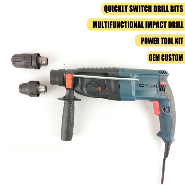 

dw power tools wholesale oem models 26 light electric hammer electric pick three-function impact hand drill power tools kit