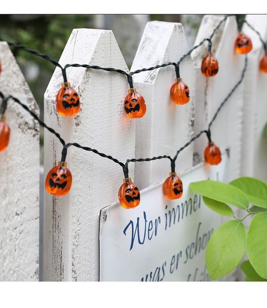 

factory 20 led pumpkin string fairy lights lantern party home props halloween party courtyard decoration lighting string