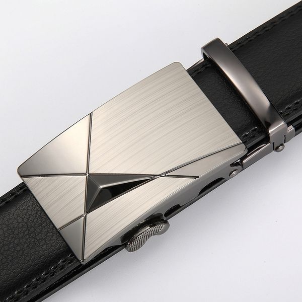 

мужская кожаный ремень автоматические пряжки ремня коровьей мужские, Black;brown