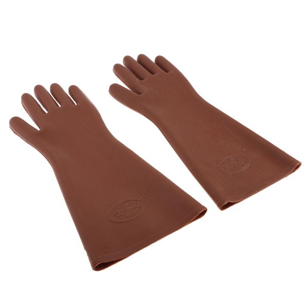 

5kv electrical rubber insulated gloves safety work gloves, 1 pair, size