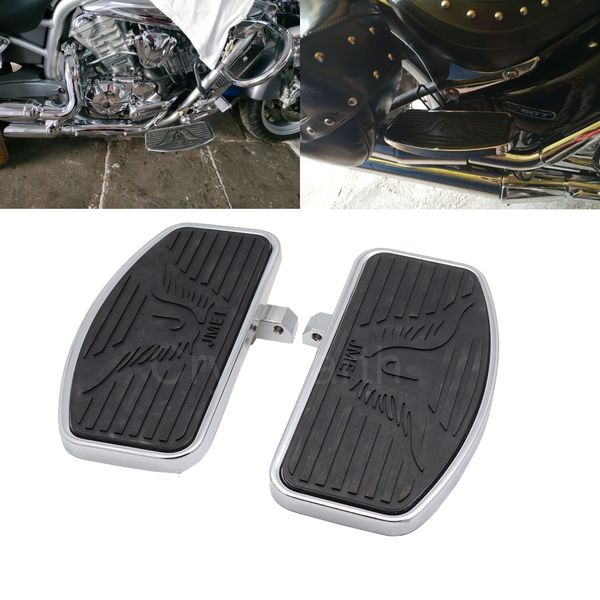 

1 pair motorcycle wide foot pegs rest footpegs footrests for vtx1300 vtx1800 boulevard c50 bracket rider footboard
