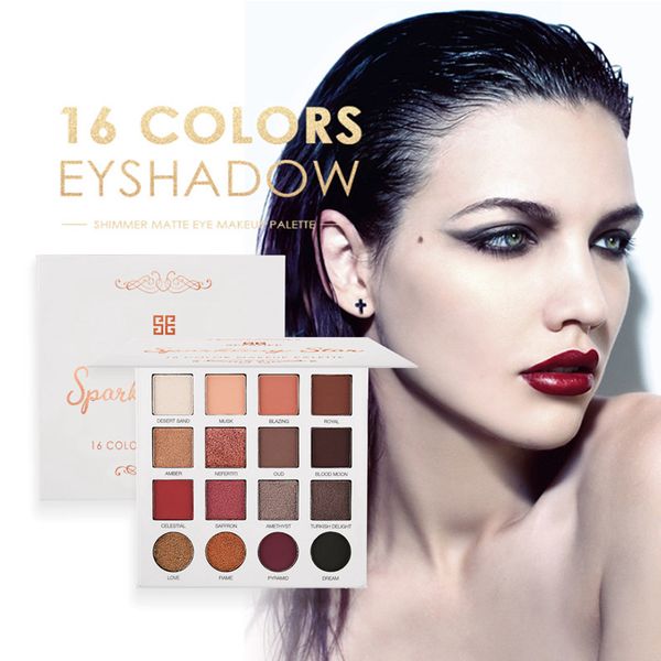 

seprofe new shimmer eyeshadow 16 colors palette matte eyeshadow glitter palette make up set beauty dry and wet daily use