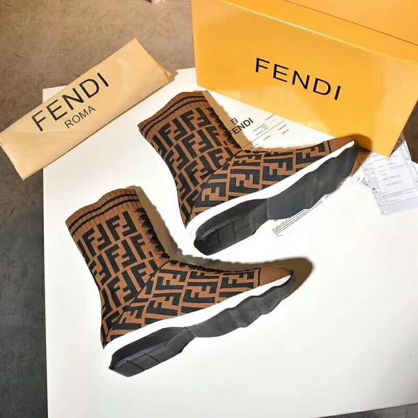 

fendi shoes men's women's casual sock shoes fashion speed trainer black white letters fashion socks boots sneaker shoes 35-45 with box
