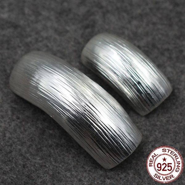 

100%s925 sterling silver beads personality high-end fashion style drawing bend shape diy jewelry accessories 2018 new hot, Black