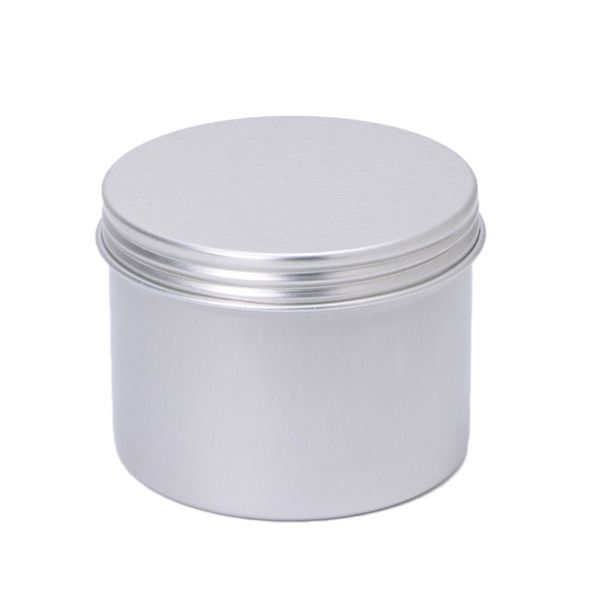 

180мл алюминий пустой косметический горшок jar tin контейнер silver box винт крышки craft home office хранение сортировка организатор горяча