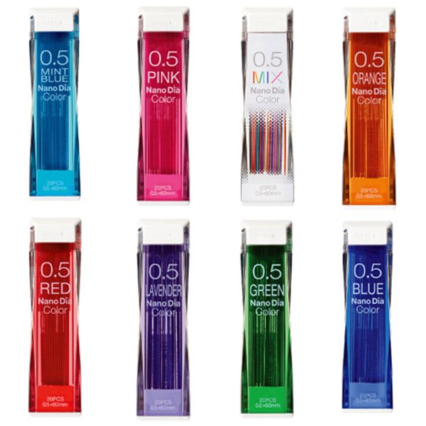 

0.5mm colored mechanical pencil leads painting special mechanical pencil refills school stationery office supplies, Blue;orange