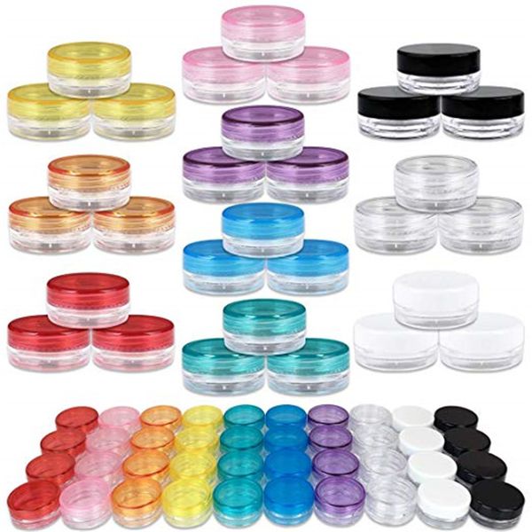 3g 5g Lege Cosmetische Container Flessen Doorzichtige Plastic Pot Potten met Schroefdop Deksel Fles voor Make Up Sieraden