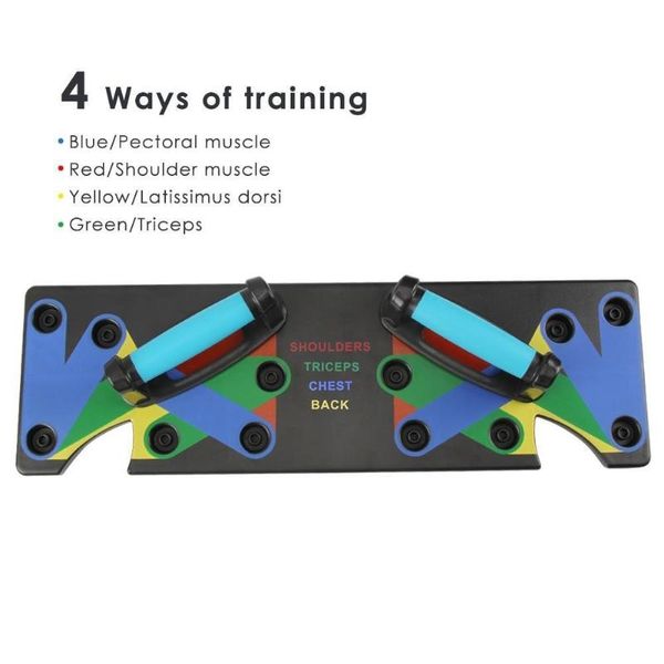 

push up rack board 9 in 1 body building fitness exercise tools men women push-up stands for gym body training drop shipping push-ups stands