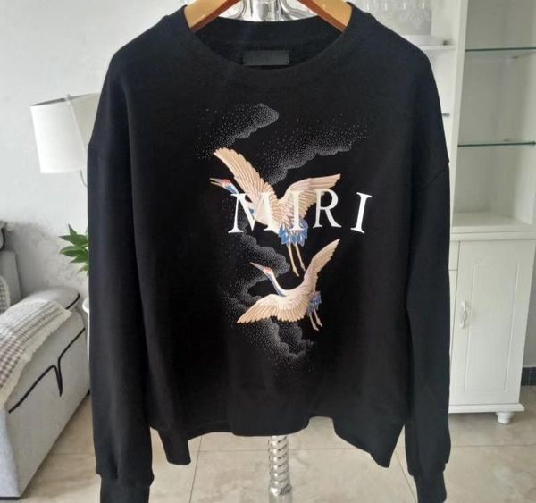 

мужские толстовки дизайнер street hip hop высокого качества сыпучие fit женщин luxury batwing рукавом толстовка мужская дизайнер свитера hd1, Black