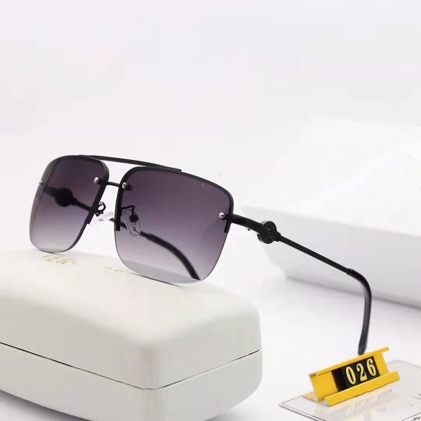 

highly quality 2020 new designer sunglasses fashion adumbral sunglasses for man womens uv400 model 026 7 color with box case, White;black
