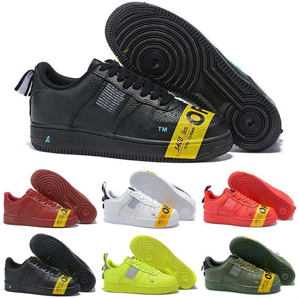 

2019 Мужчины Женщины Low Cut one 1 обувь зеленый красный белый черный скейтбординг обувь