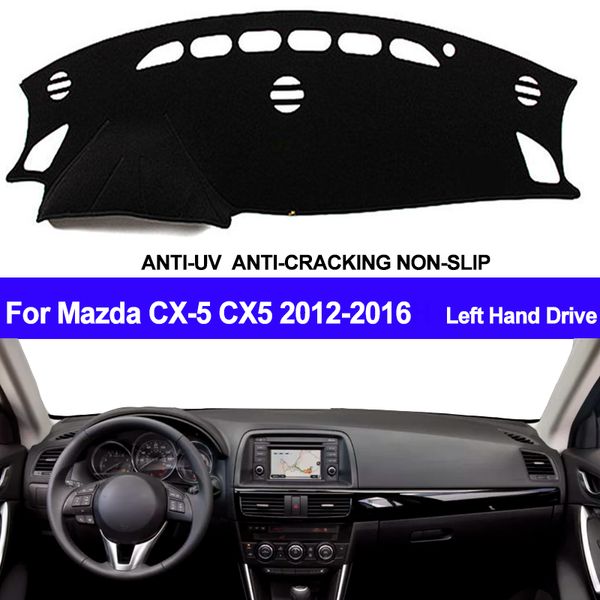 

taijs car dashboard cover dash mat for cx-5 cx5 2012 2013 2014 2015 2016 dashmat pad carpet anti-slip anti-sun car styling