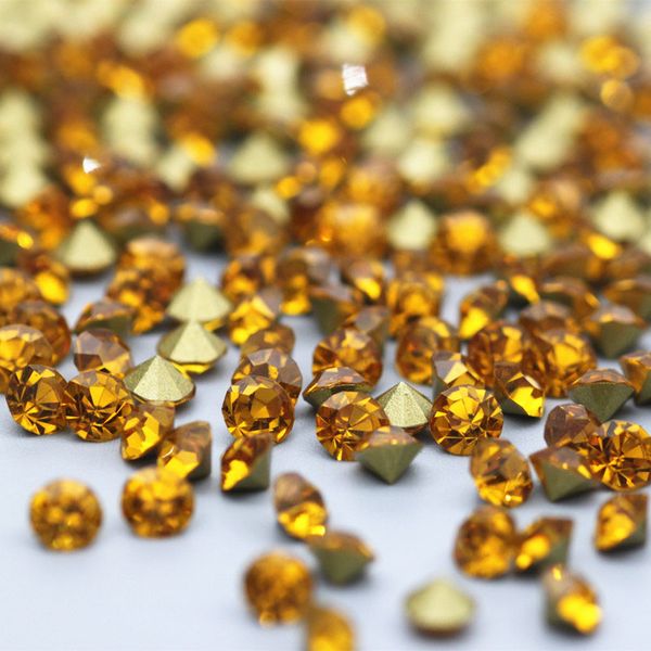

golden round line sharp bottom loose transparent 3d nail art rhinestones ornament nail art stone wedding dress decoration gem, Silver;gold