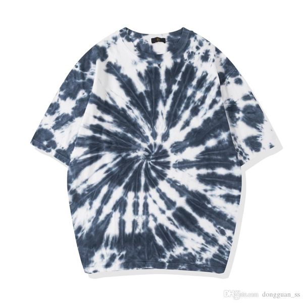 

винтажный галстук-краситель с коротким рукавом crewneck футболка хип-хоп расслабленный хлопок тройник, White;black
