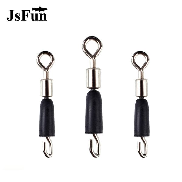 

50pcs/bag fishing swivels ball bearing swivel solid rings stainless steel fishing hook connector line accessories pj88