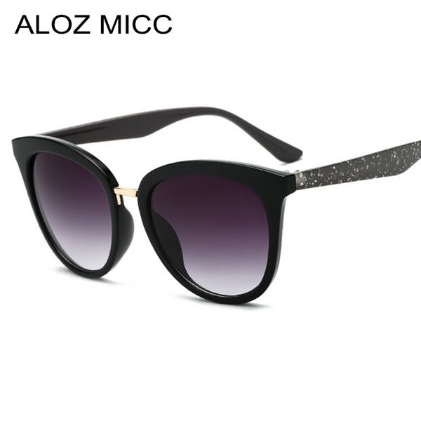 

aloz micc ретро женщины кошачий глаз солнцезащитные очки 2019 роскошные хрустальные ноги солнцезащитные очки женщины оттенки градиент линзы, White;black