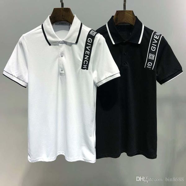 

2019 ummer new men 039 fa hion treet fa hion hort leeved polo hirt kull drilling youth lim t hirt k5